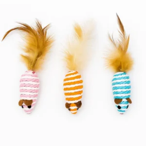 Colorful Rope Sisal Mouse Toy